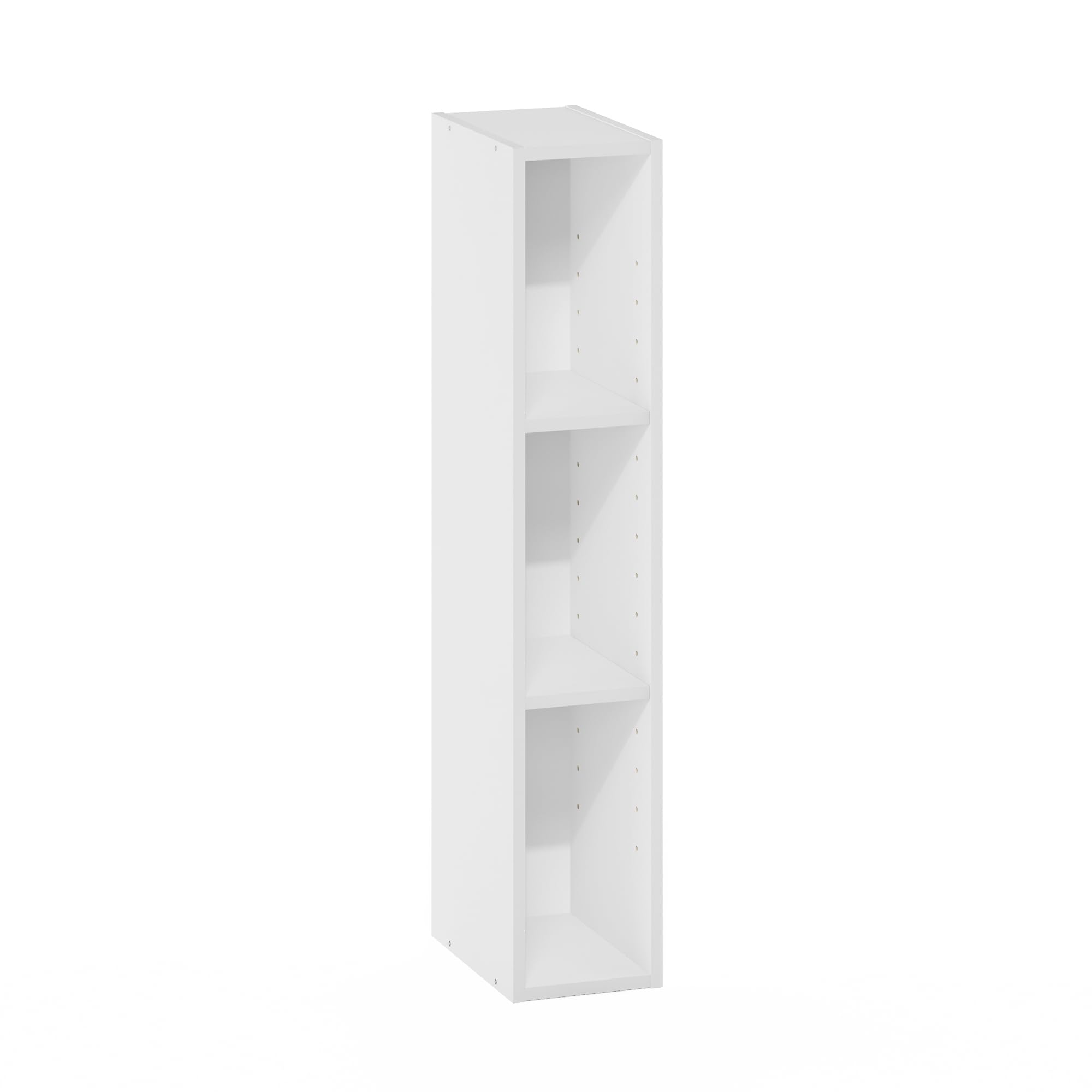 Furinno Fulda 3-Tier Space Saving Storage Shelf Bookcase, 6-Inch Width