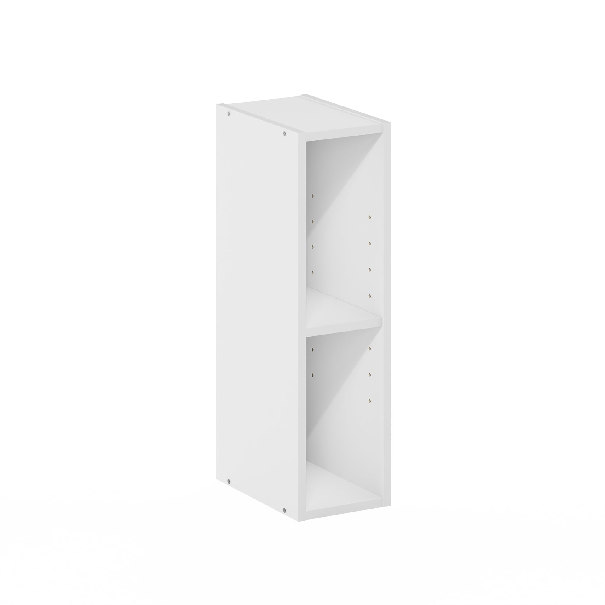 Furinno Fulda 2-Tier Space Saving Storage Shelf Bookcase, 6-Inch Width