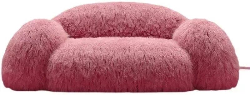 Modern Nordic Plush Sofa Chair – Luxury L-Shaped Living Room Couch 86.61in
