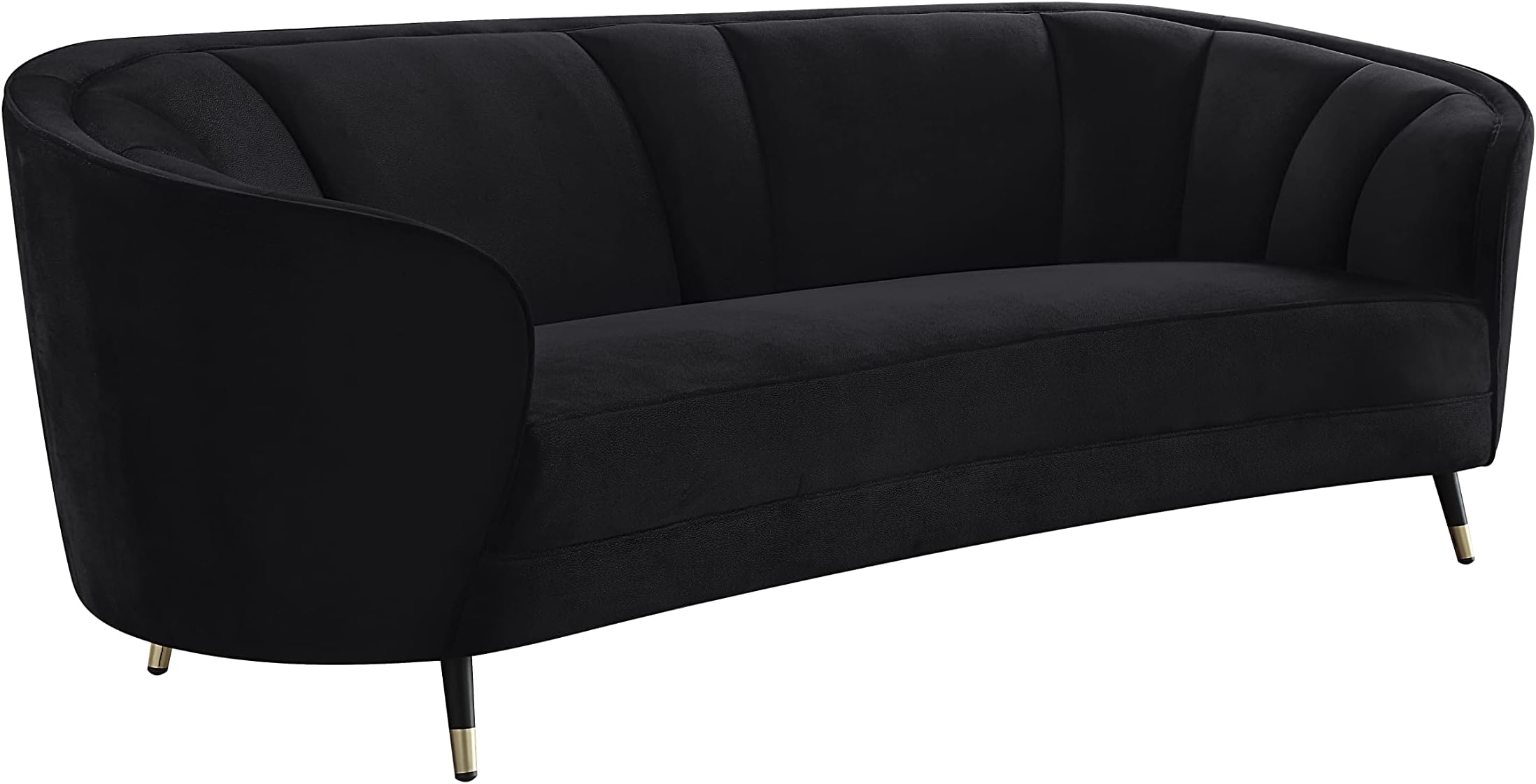 Acme Achim Velvet Upholstered Sofa in Black
