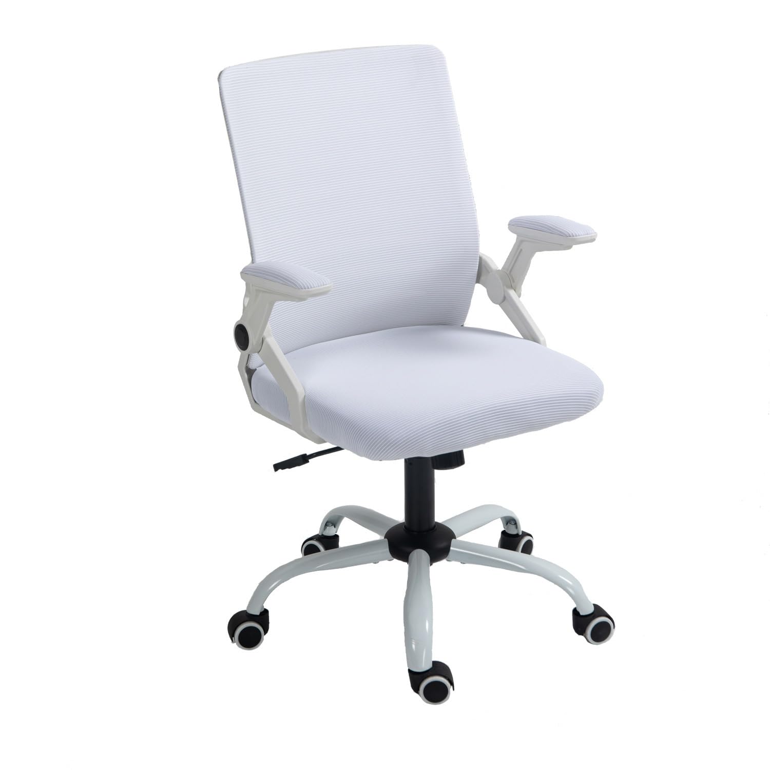 Panana Mesh Back Chair Ergonomic Swivel Chair Office Computer Desk Chair Executive Lumbar Support Flip-up Armrest (White)